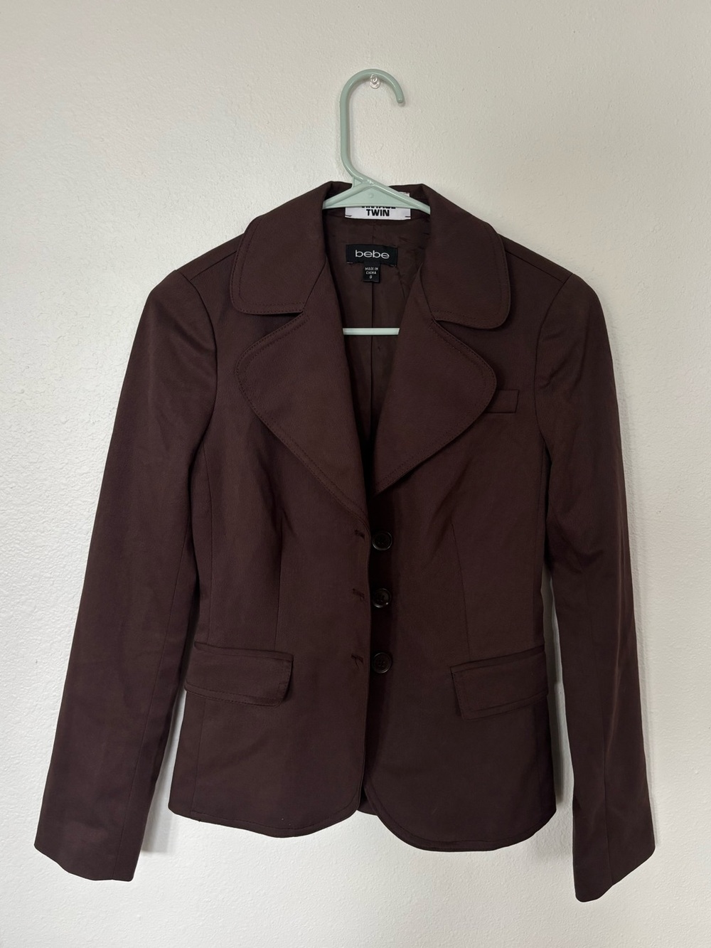 Vintage bebe Women's Chocolate Brown Tailored Blazer